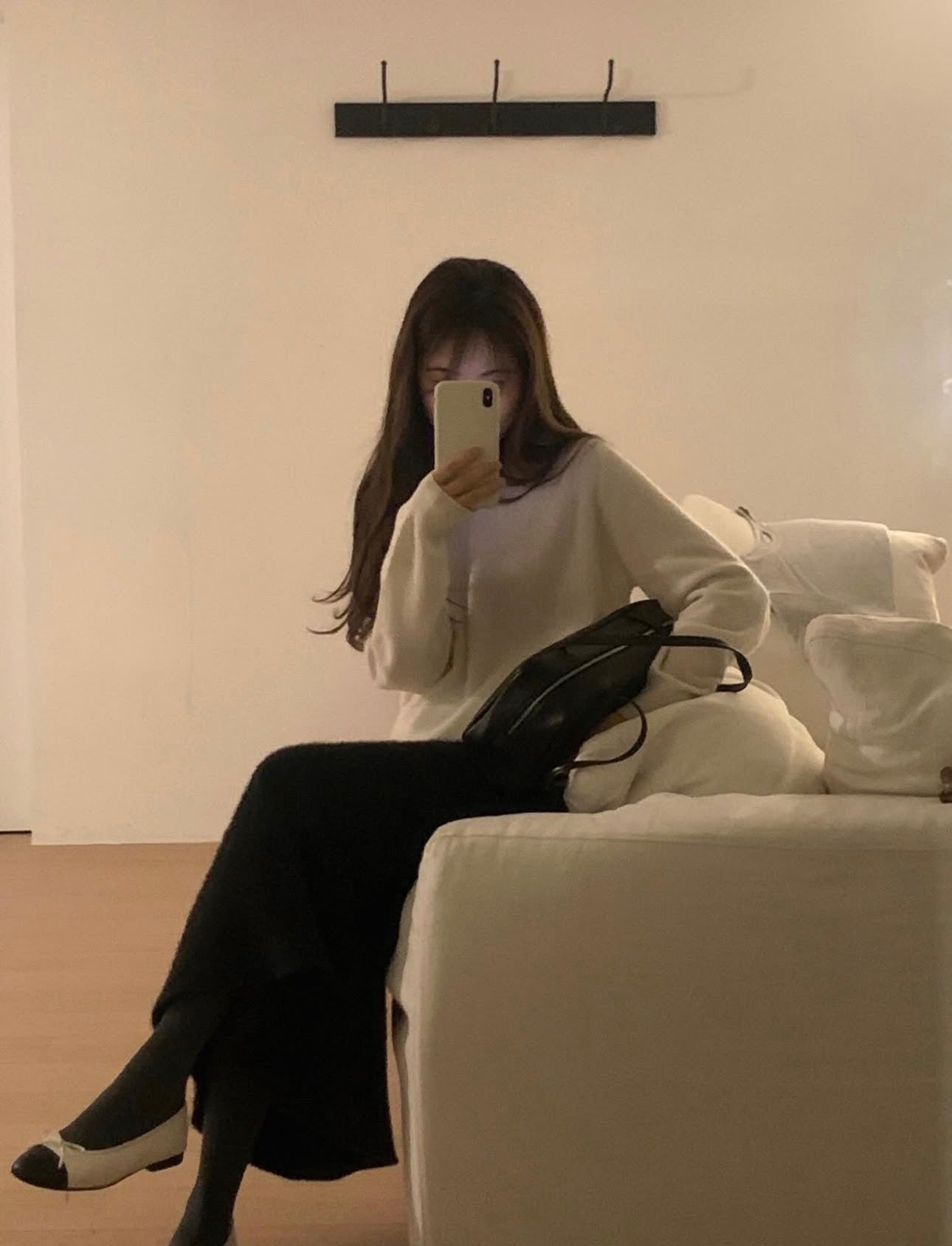 liter sana fur flare skirt-2col