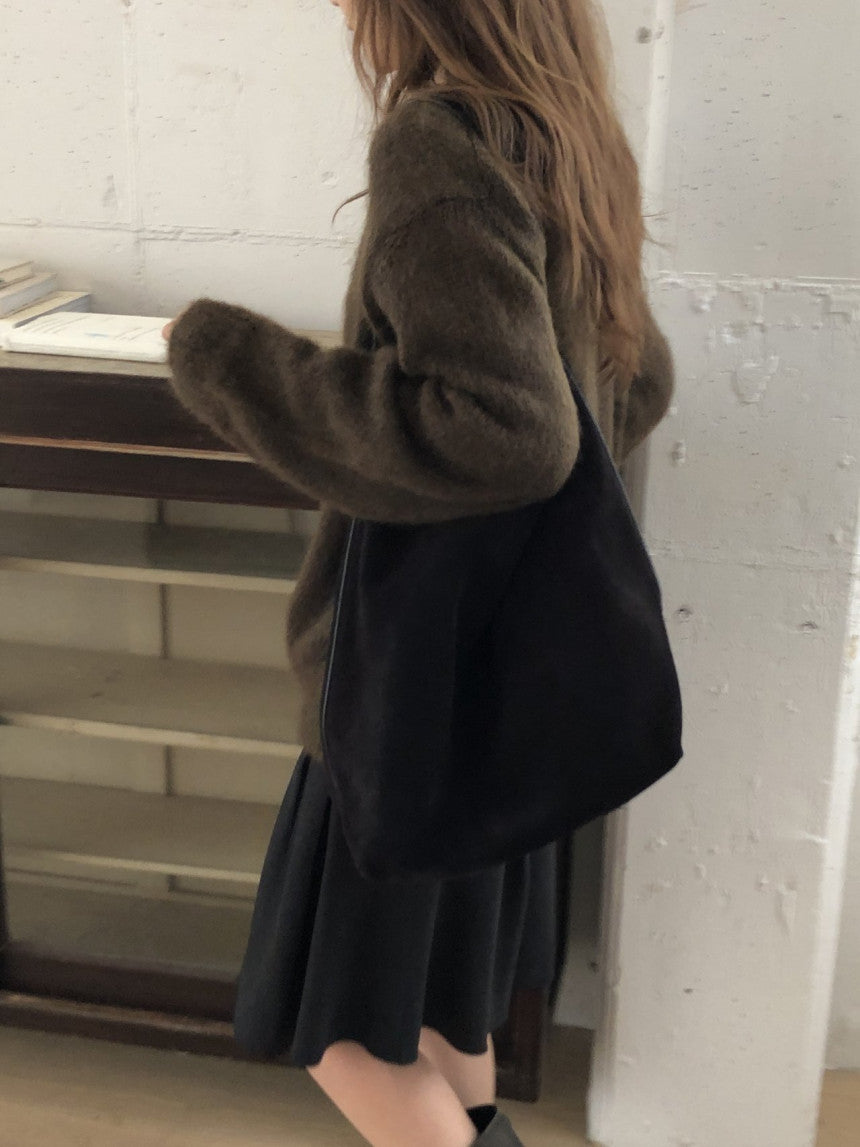 Amelie brushed mohair cardigan-2col