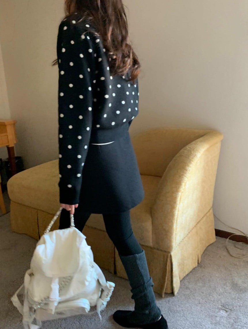 dot cash cardigan-2col