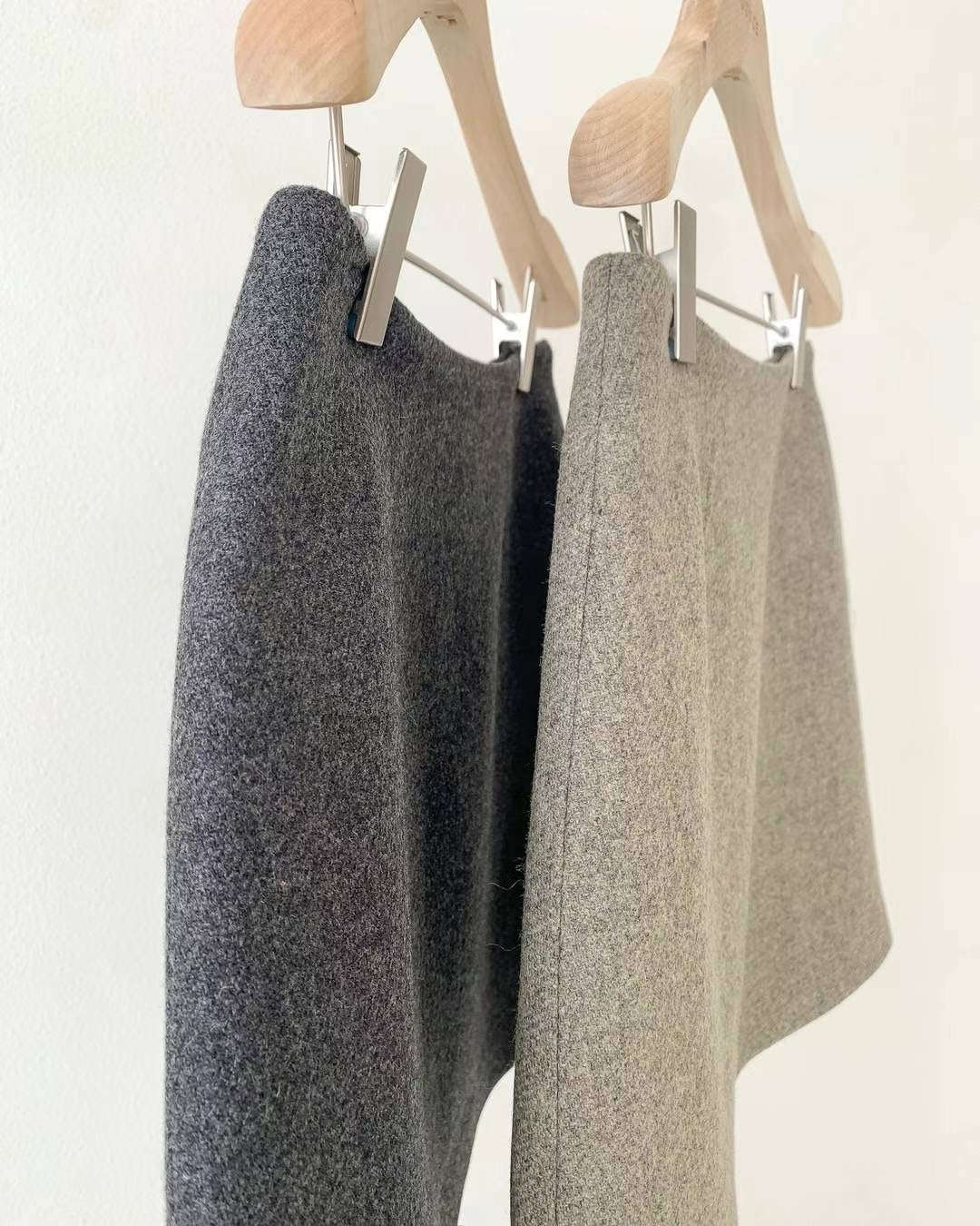 Ounce wool mini skirt-2col