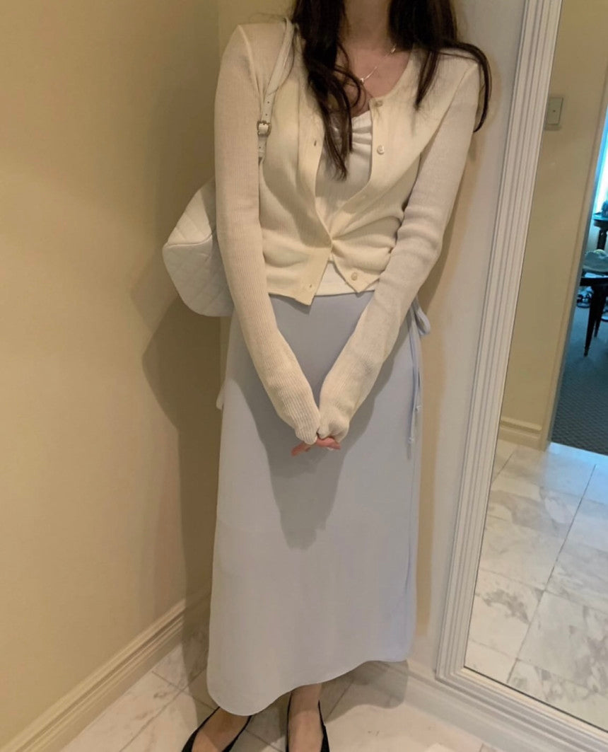 Mamonde linen cardigan-4col