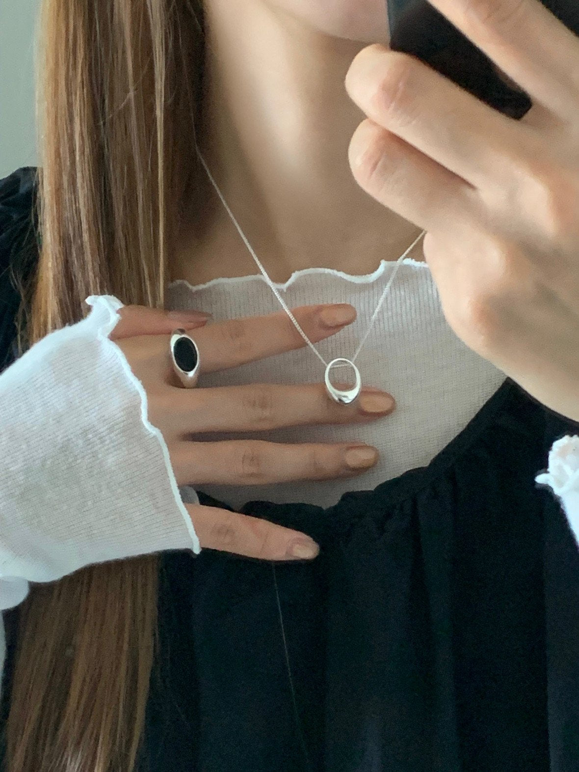 oval necklace