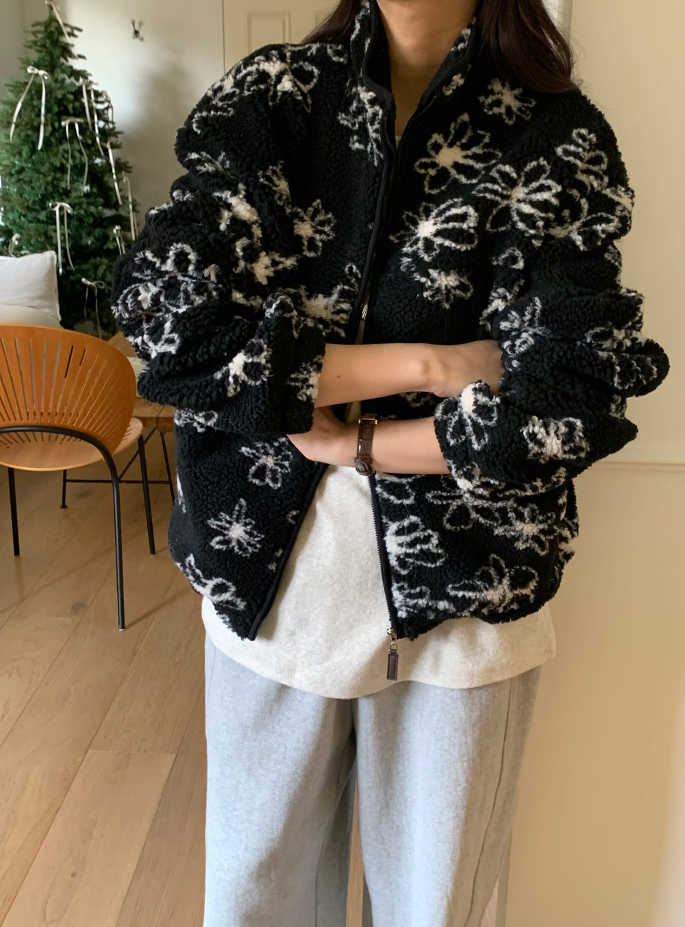 rosy flower jumper-2col