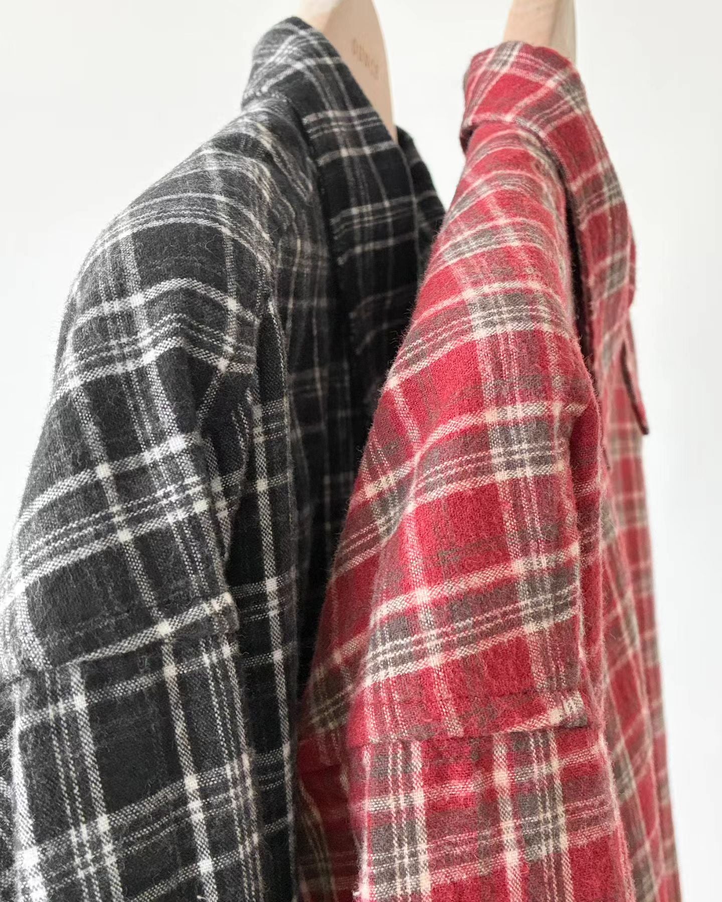 Ounce liden check shirt-2col