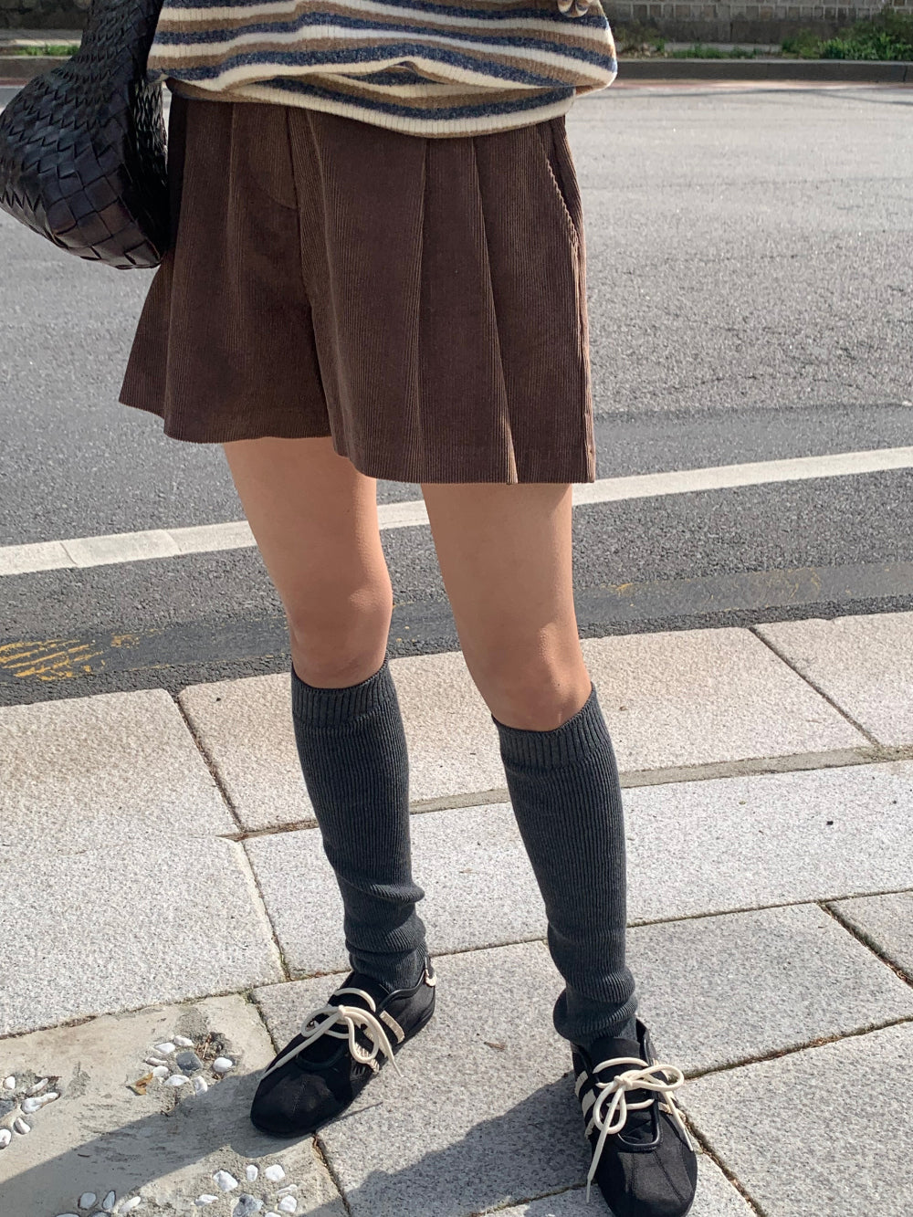 Picaboo corduroy shorts-2col