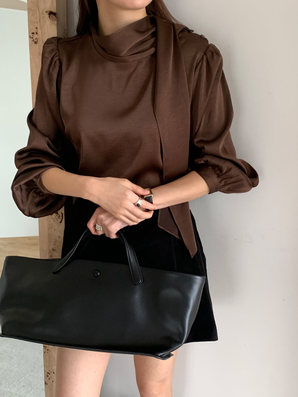 house tie blouse-3col