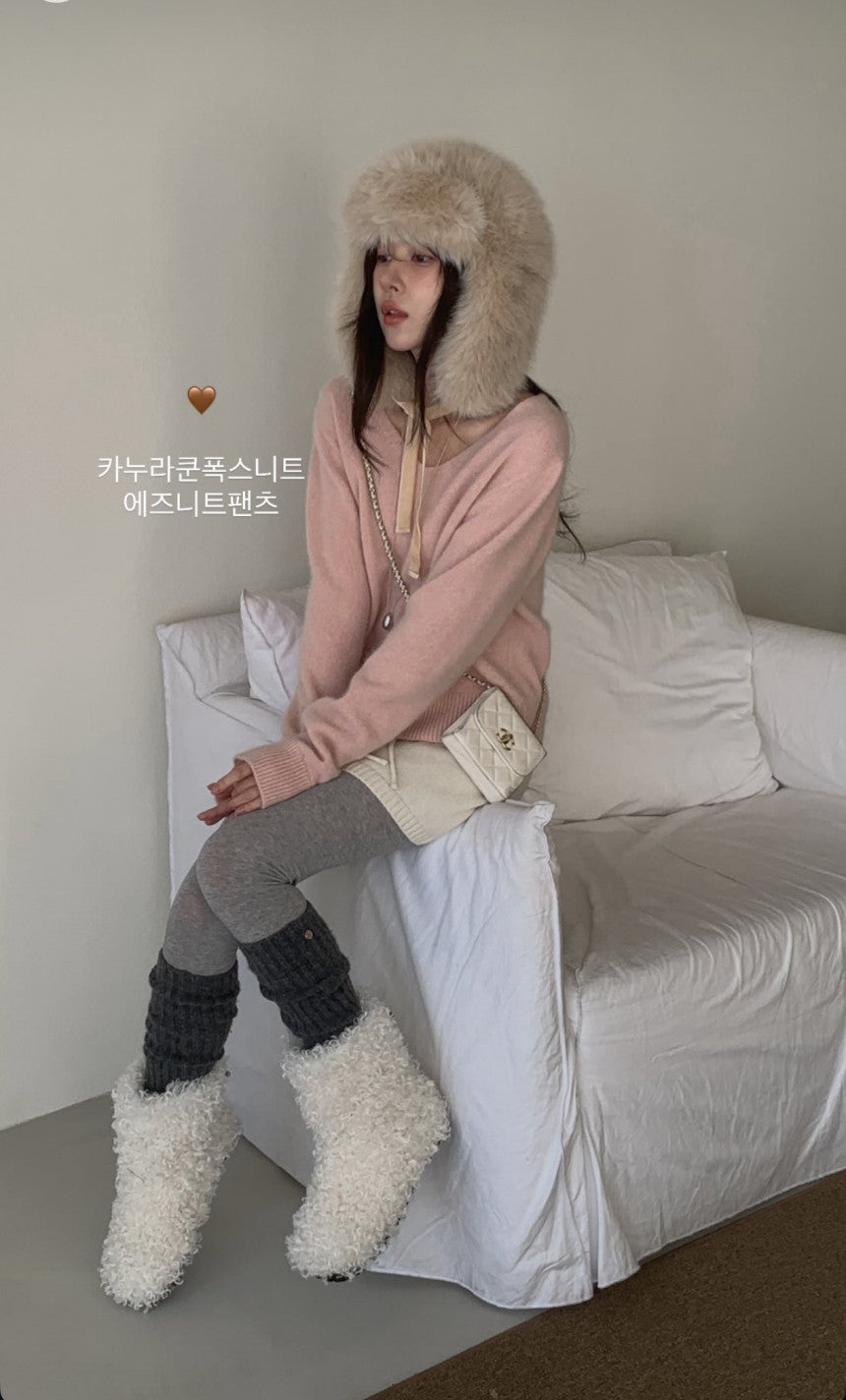 Kanu raccoon fox knit-4col