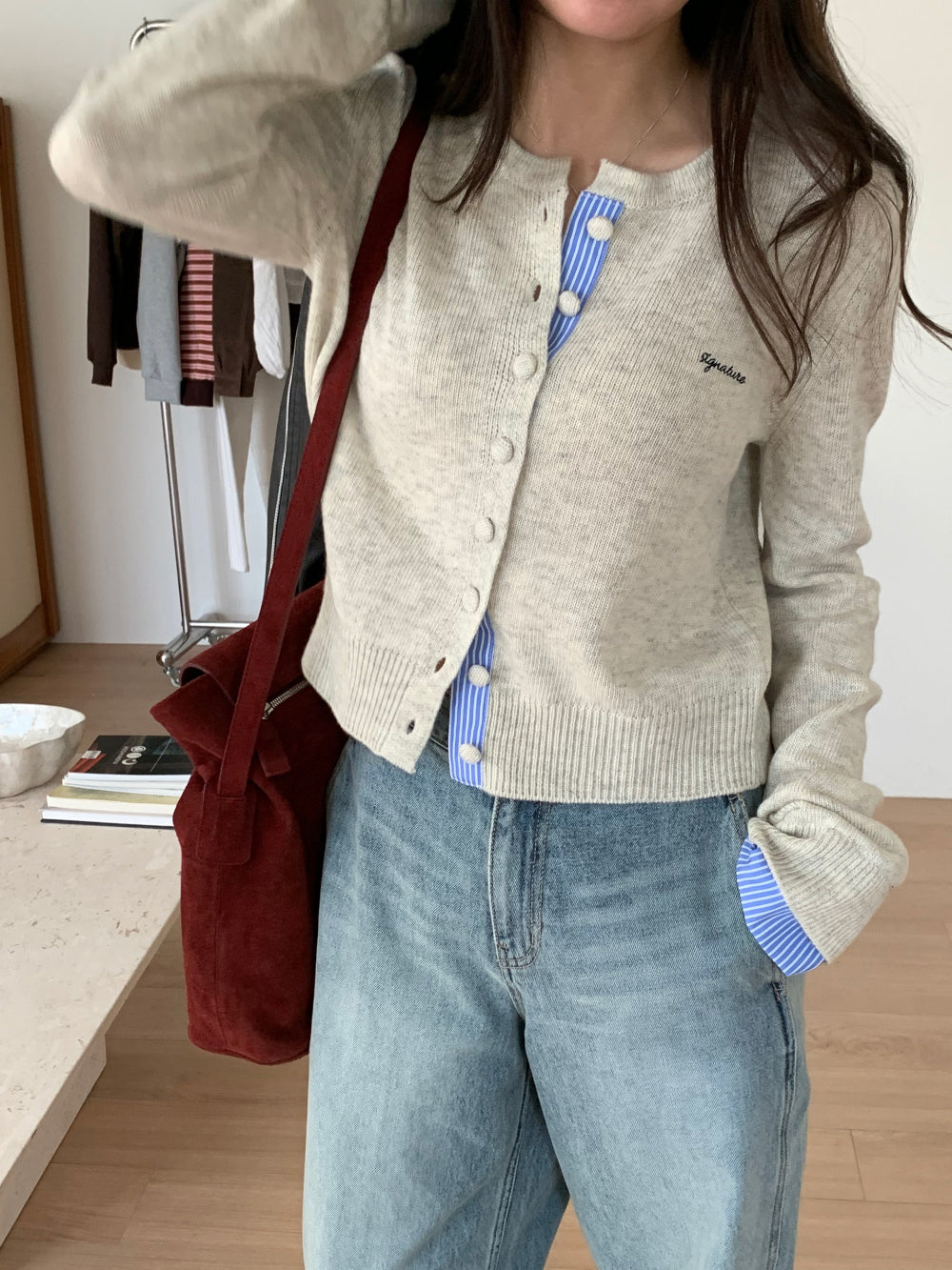 ami s.t cardigan-3col