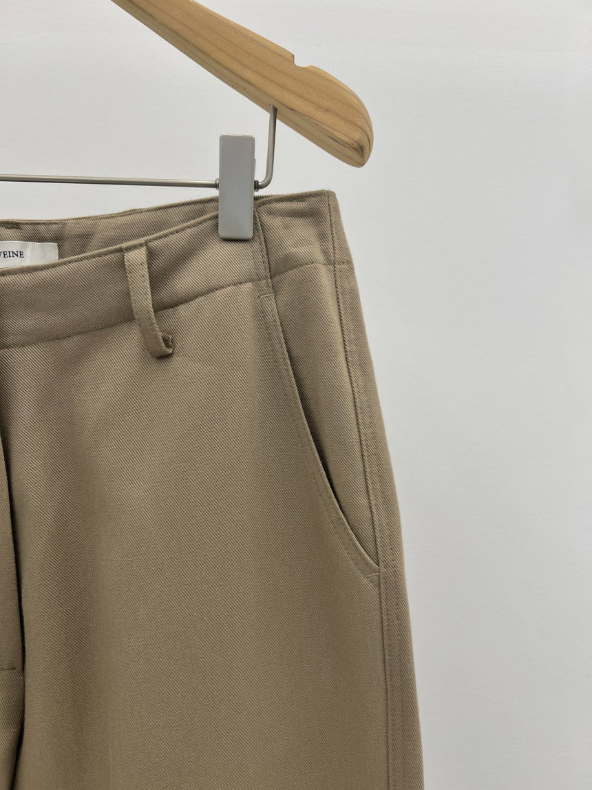 Beline brushed rayon cotton pants-2col