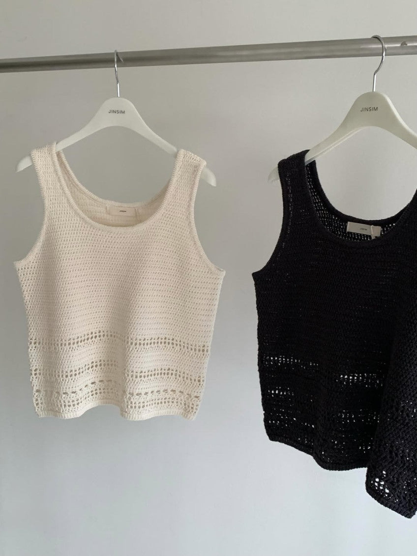 cindy crochet sleeveless-2col