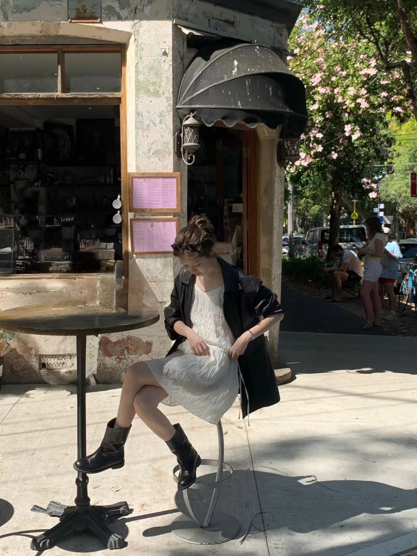 ivory即納 Ounce eilie string onepiece-2col