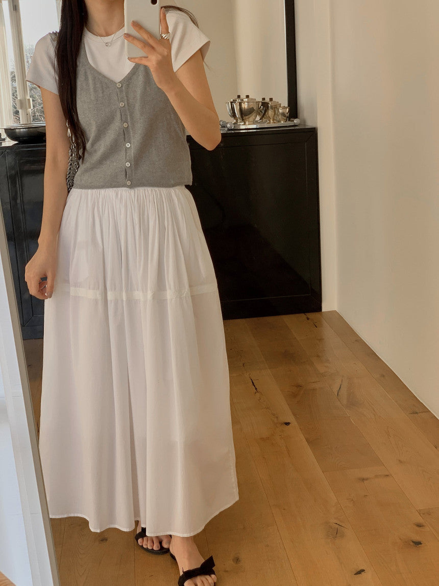 basic halter sleeveless-5col