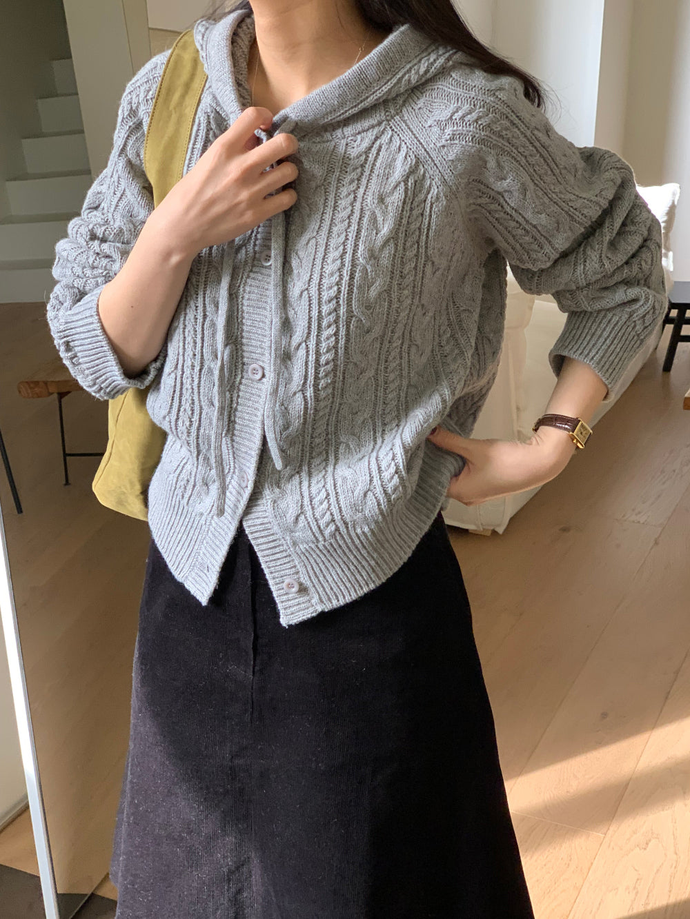 mona hood cardigan-3col