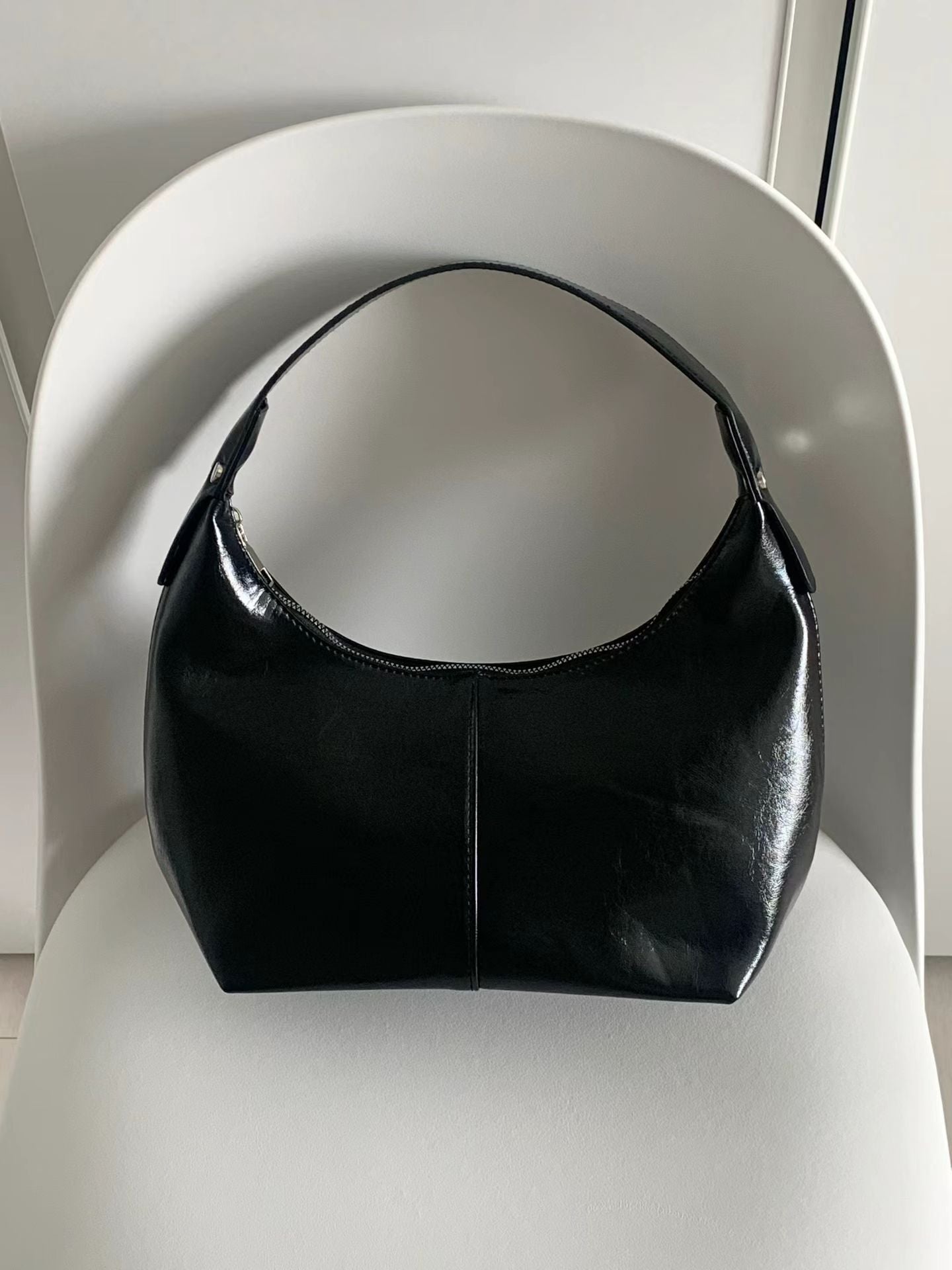 Glossy Mini Hobo Bag