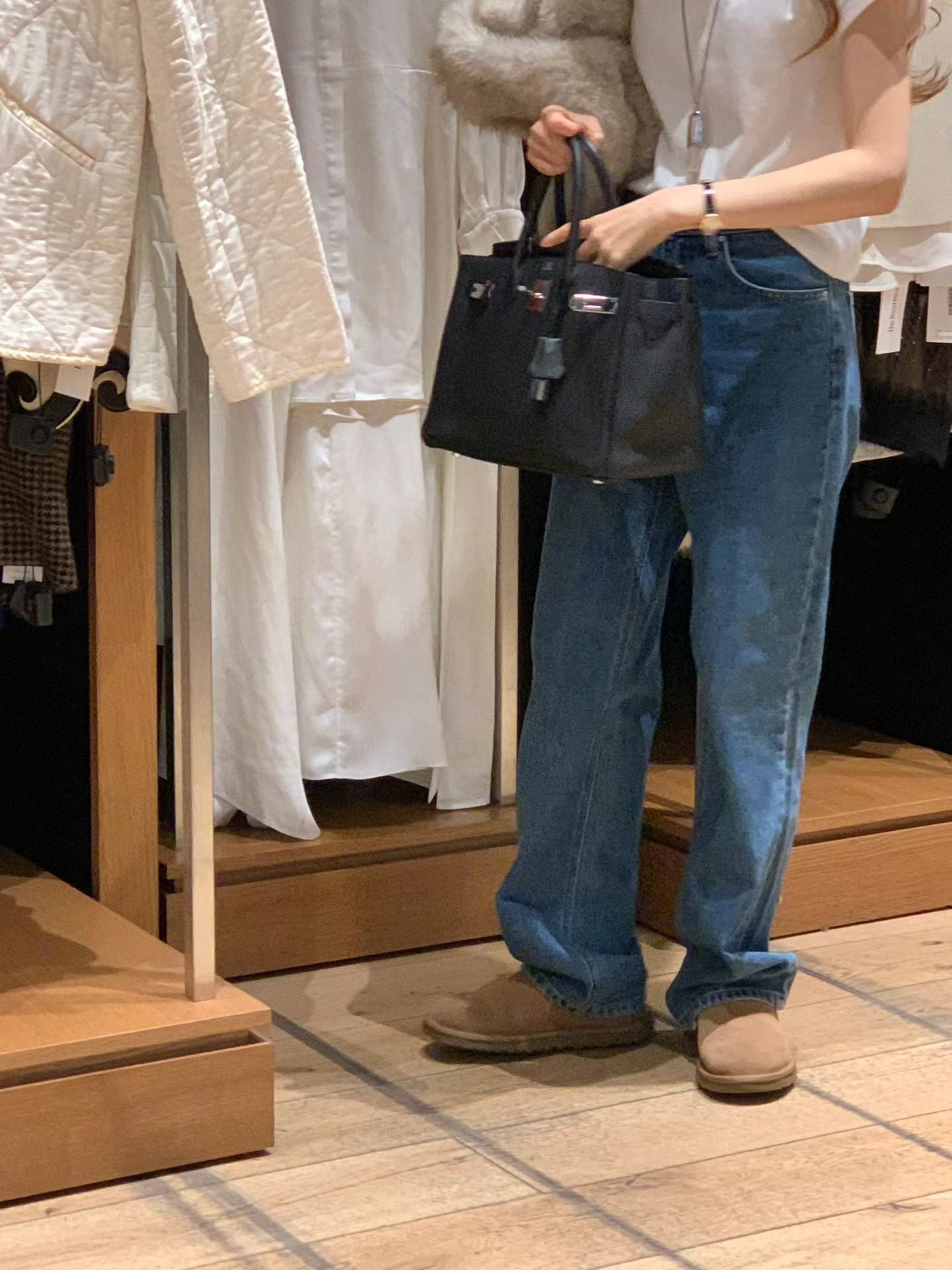 Ounce bow deep blue denim