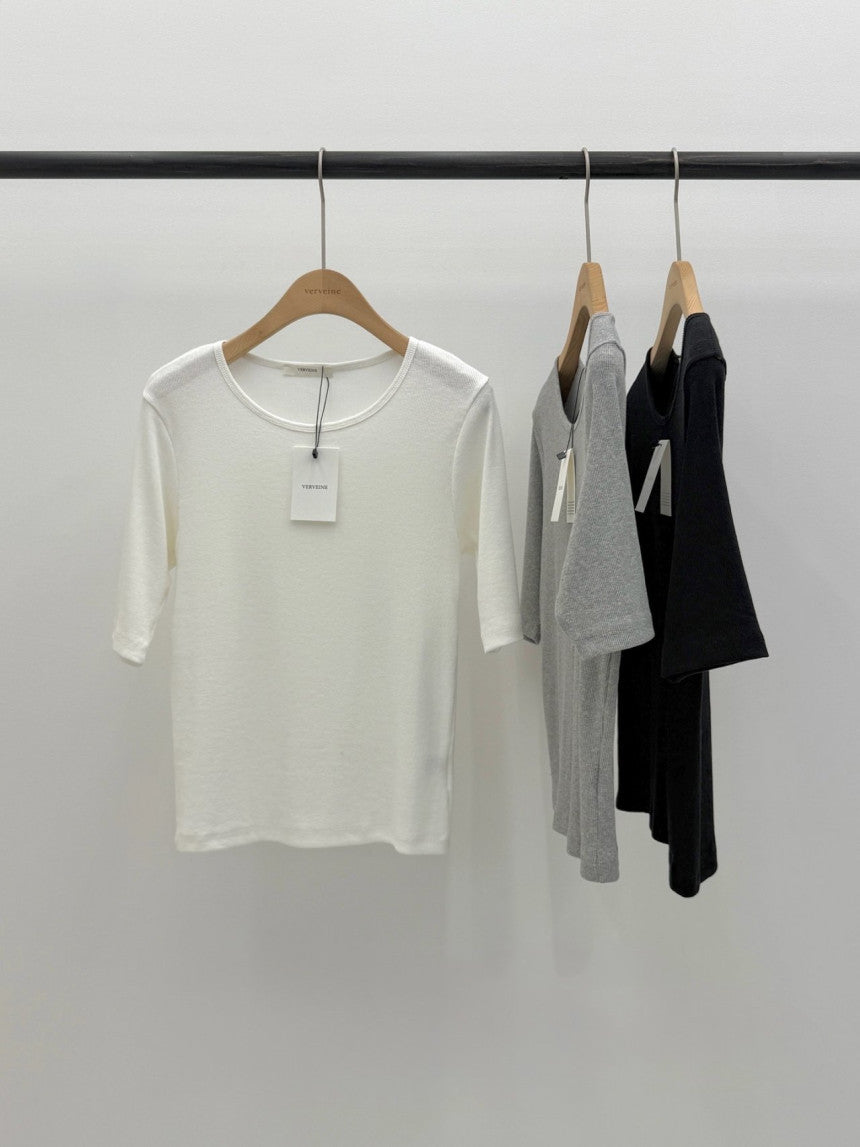 Merry round neck T-3col