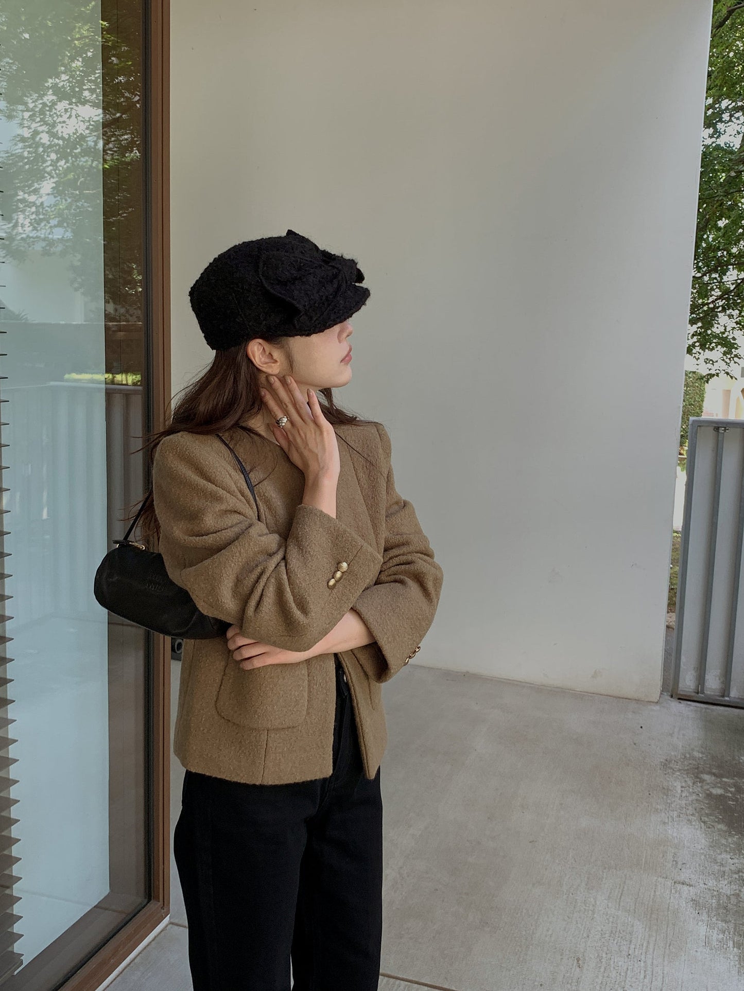 racket wool jacket-3col