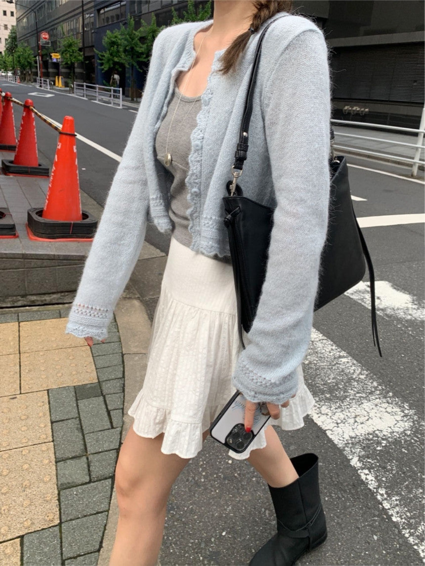 romantic alpaca cardigan-4col