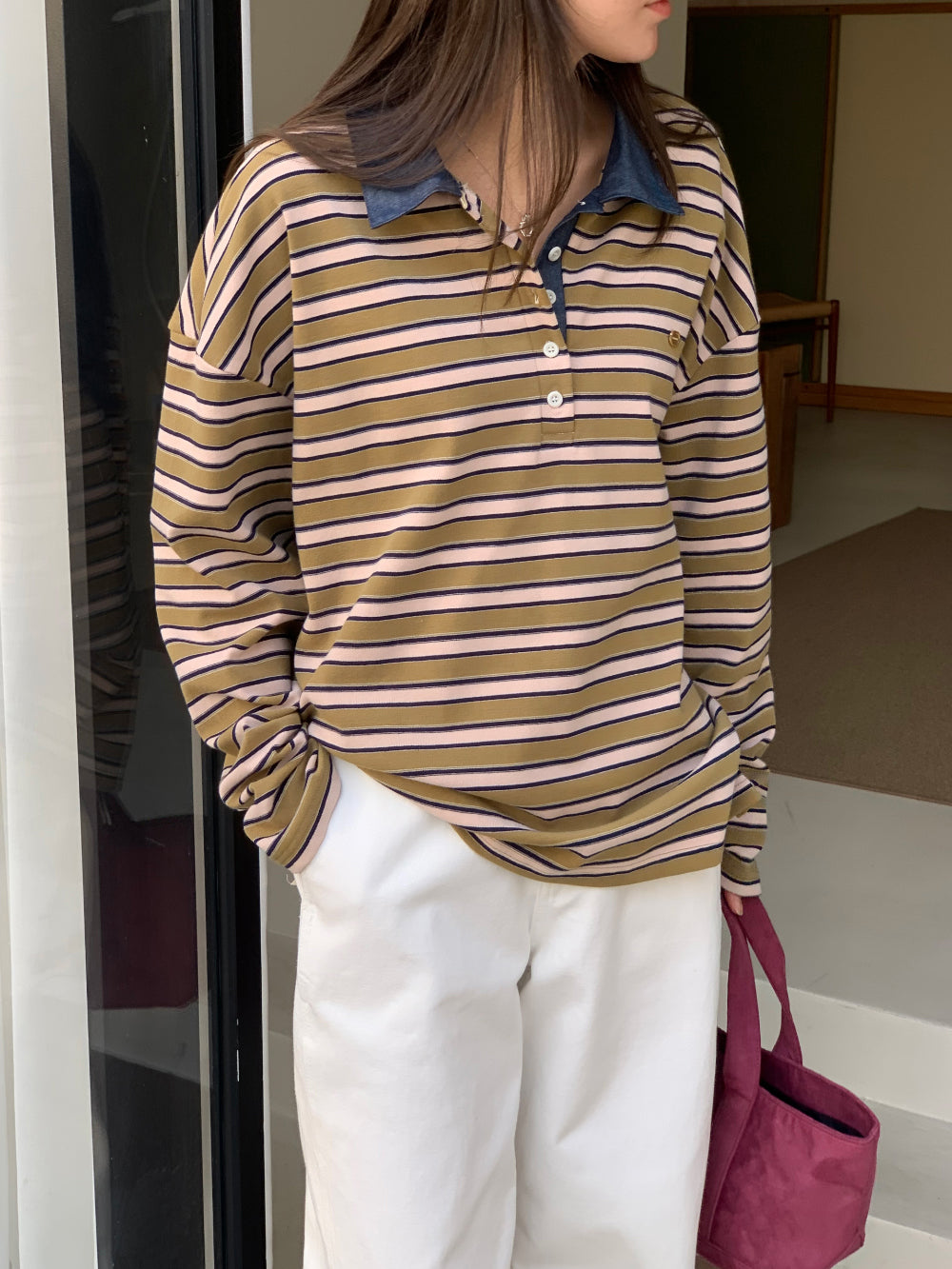 peace s.t collar T-3col