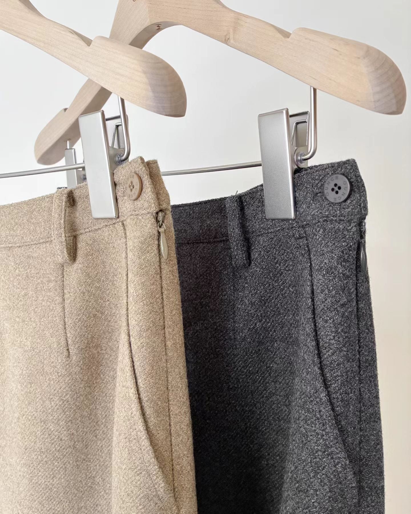 Ounce kelly wool midi skirt-3col