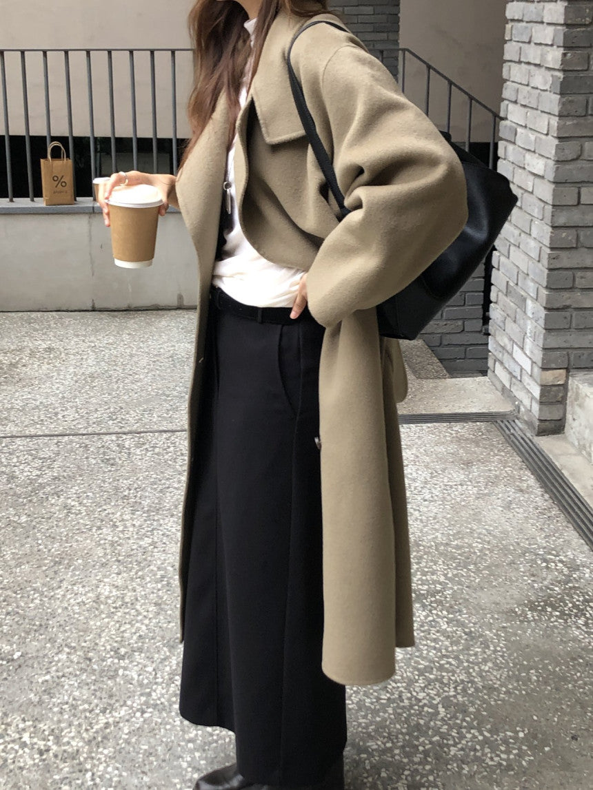 Noel high neck handmade coat-2col