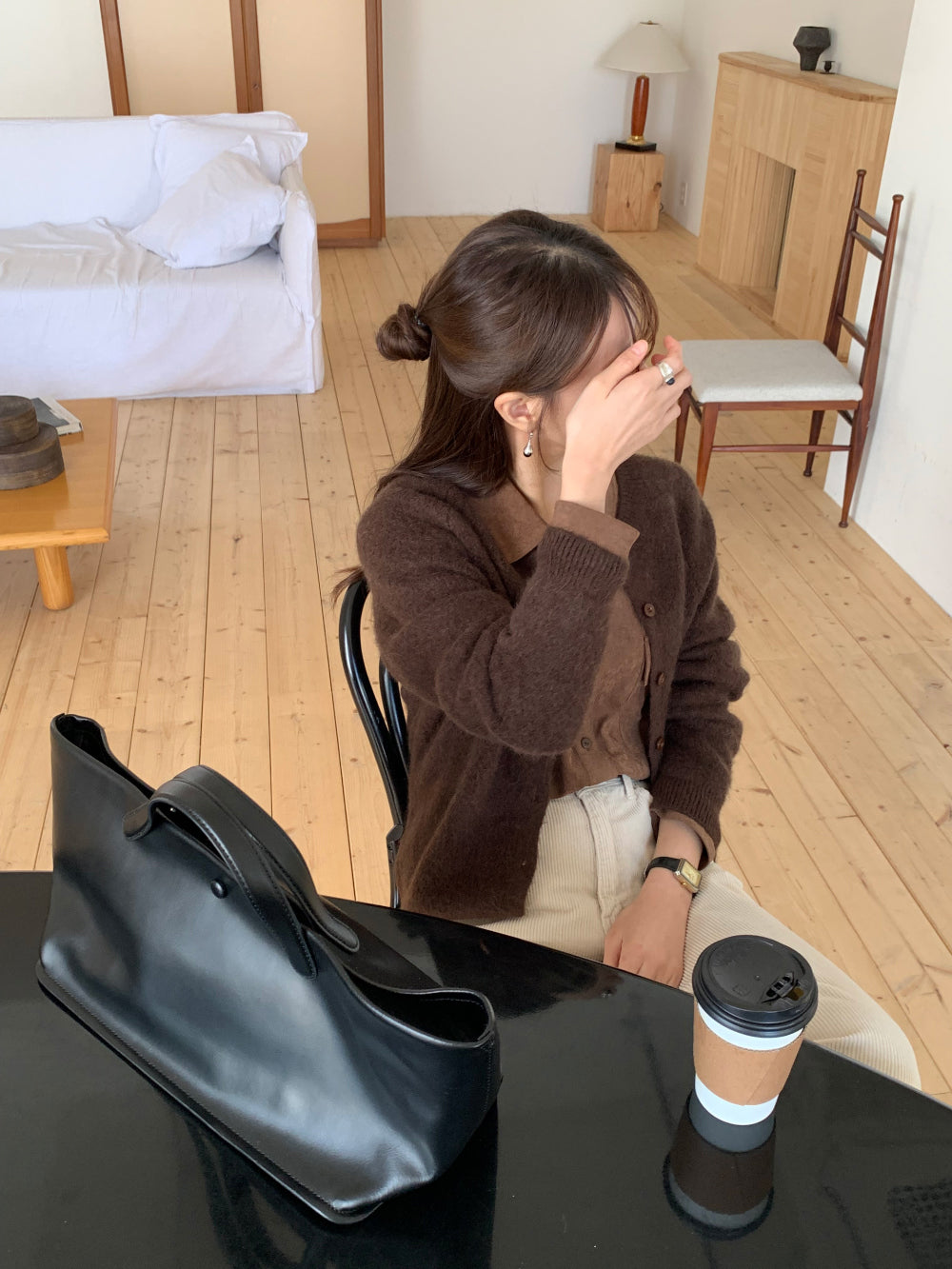 carrot cardigan-4col