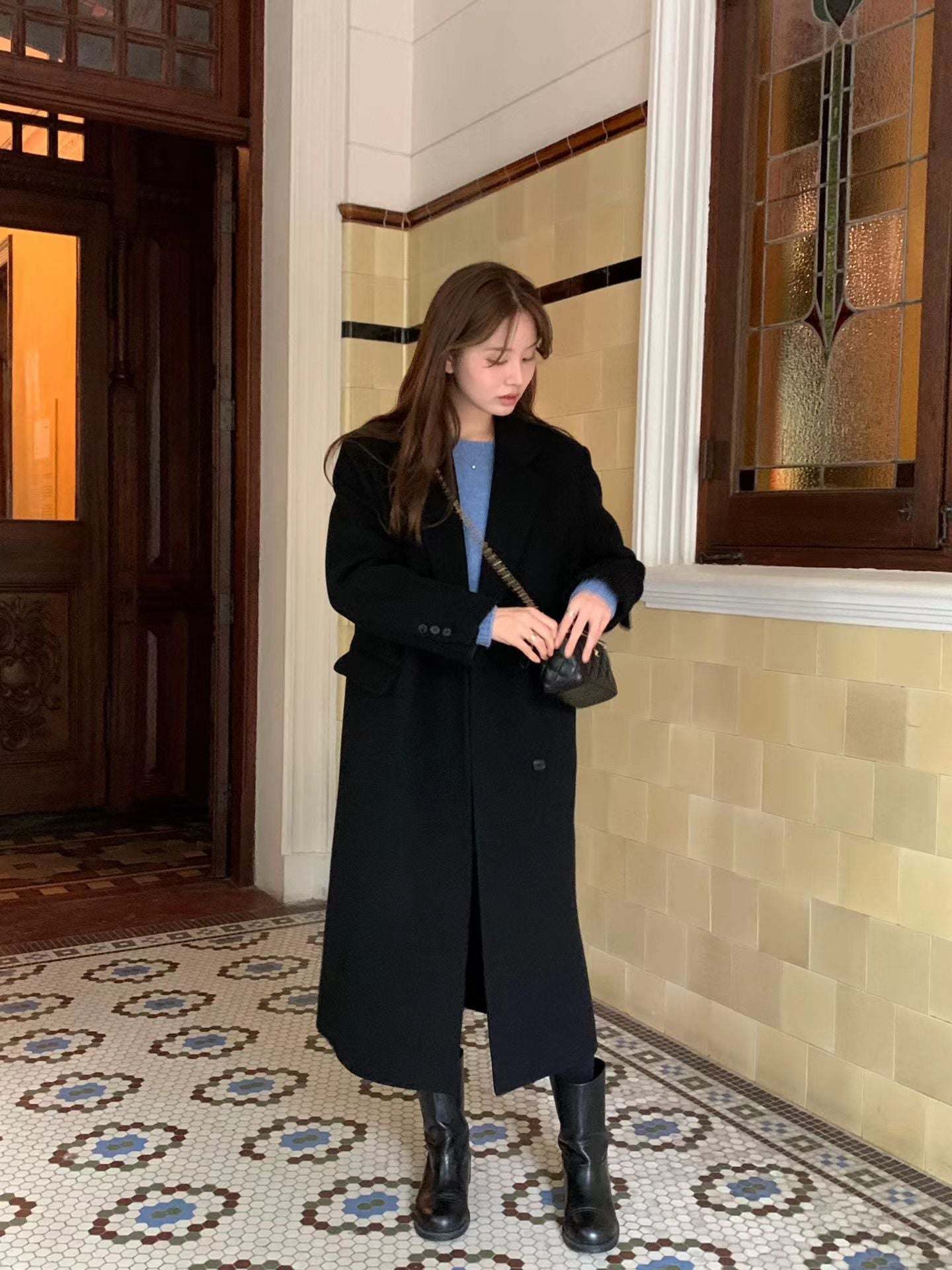 Ounce heather shirtland wool knit-4col