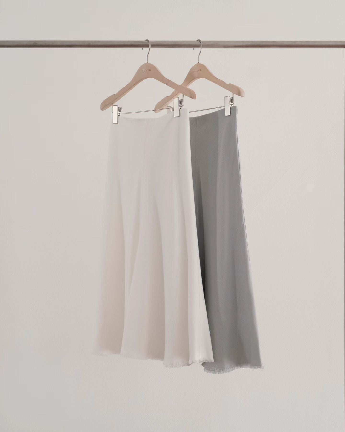 Ounce linen fringe skirt-2col