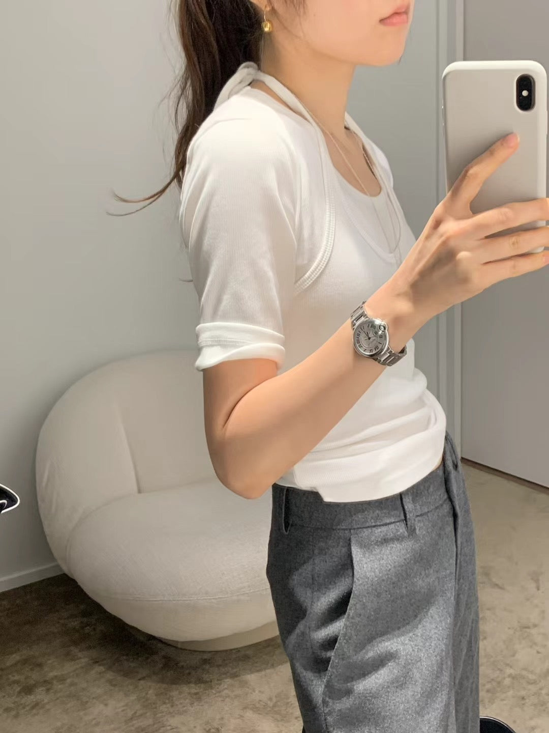 Ounce Isabel layered T-3col