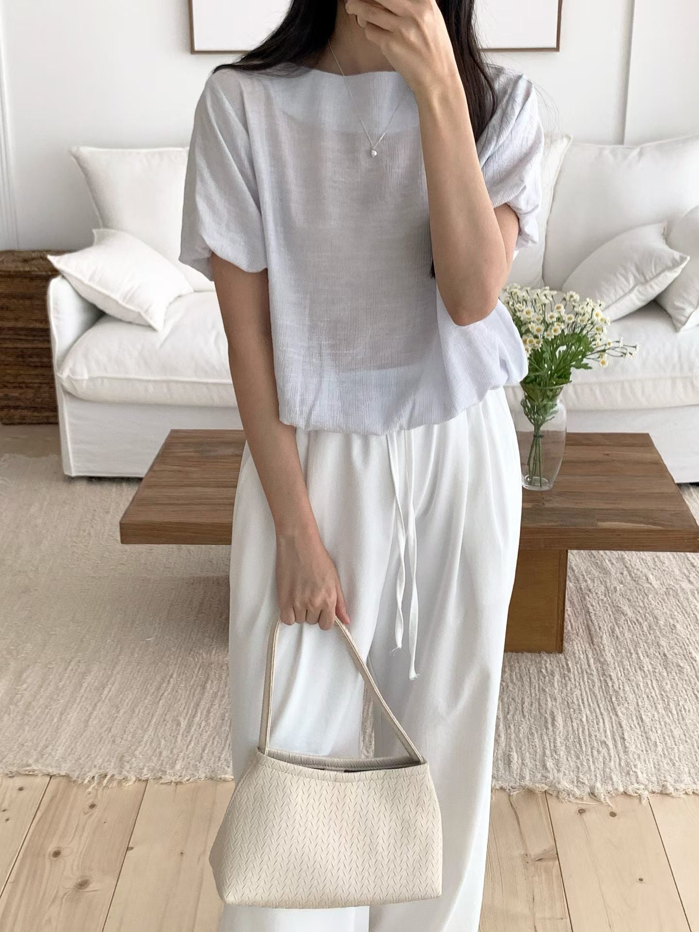 may balloon blouse-4col