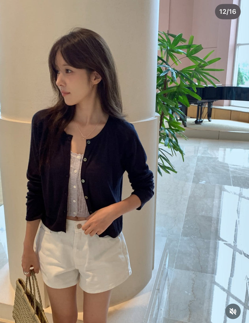 rari linen cardigan-4col