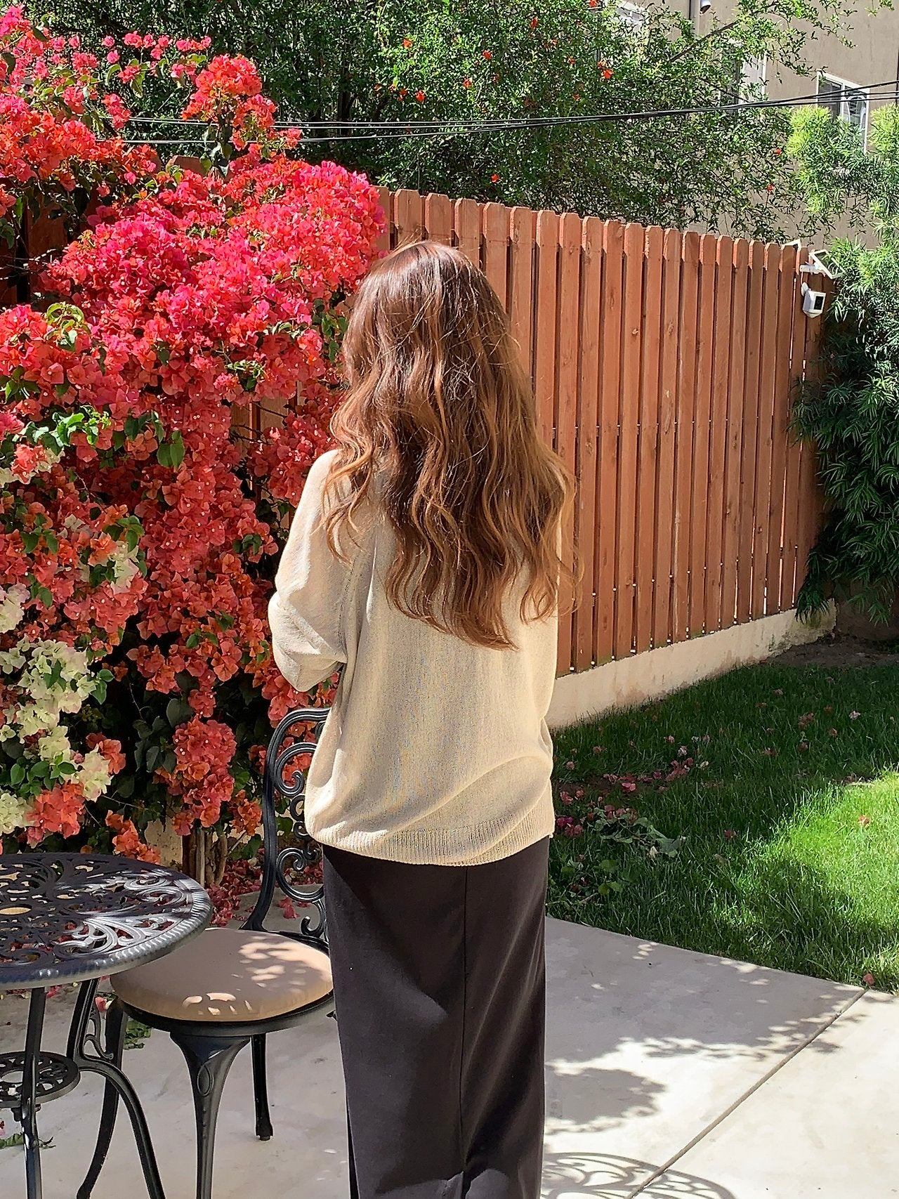 cream即納 Vera summer V-neck cardigan-2col