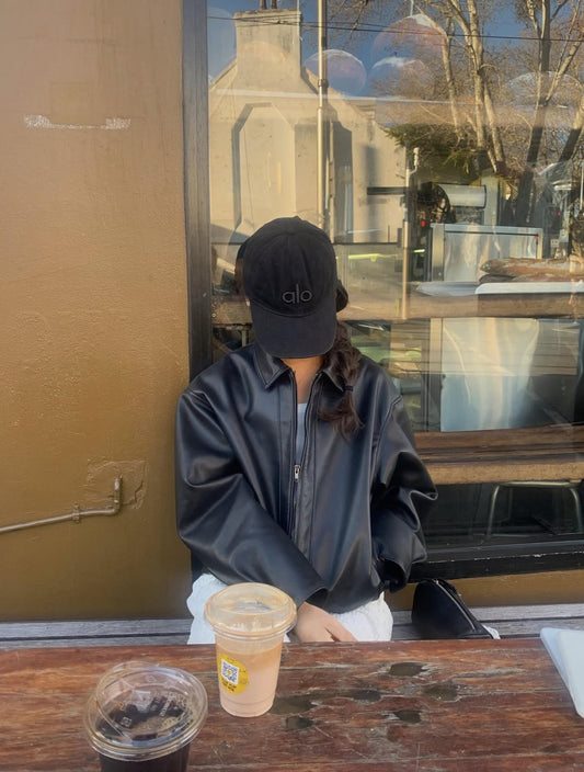 liter log leather jacket
