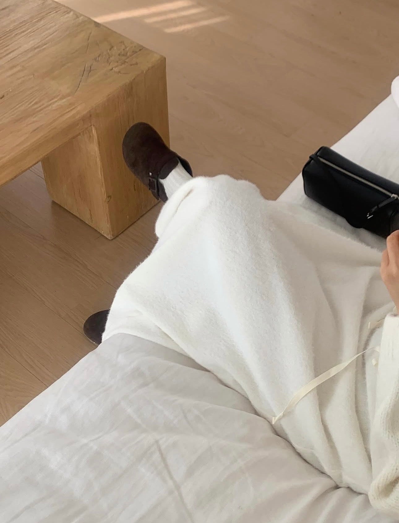 liter sana fur flare skirt-2col