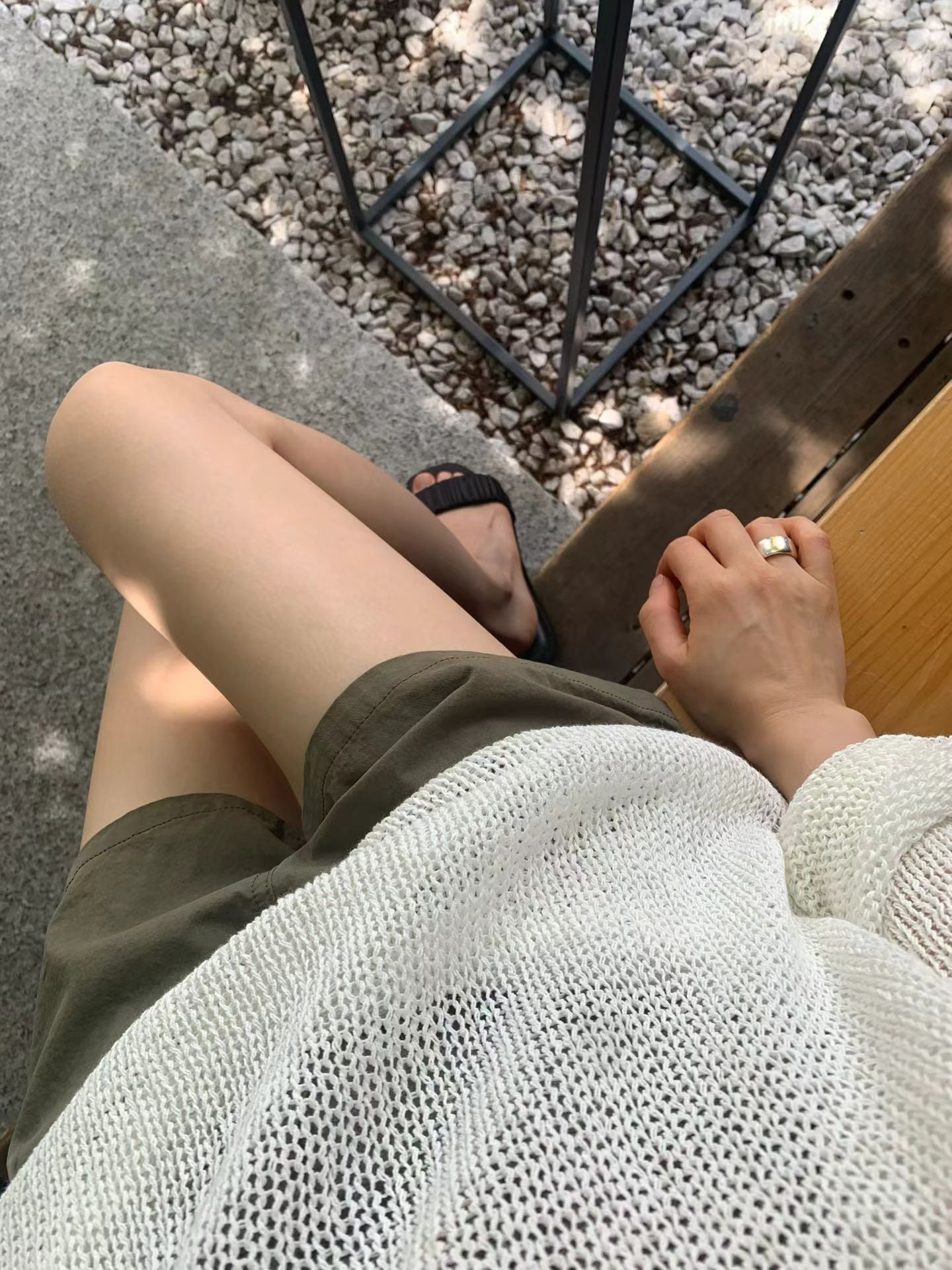 Ounce loose boat neck knit