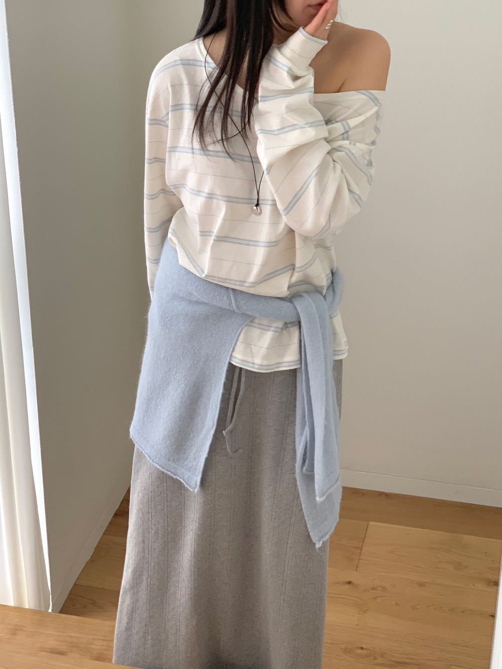 Celine off shoulder T-4col