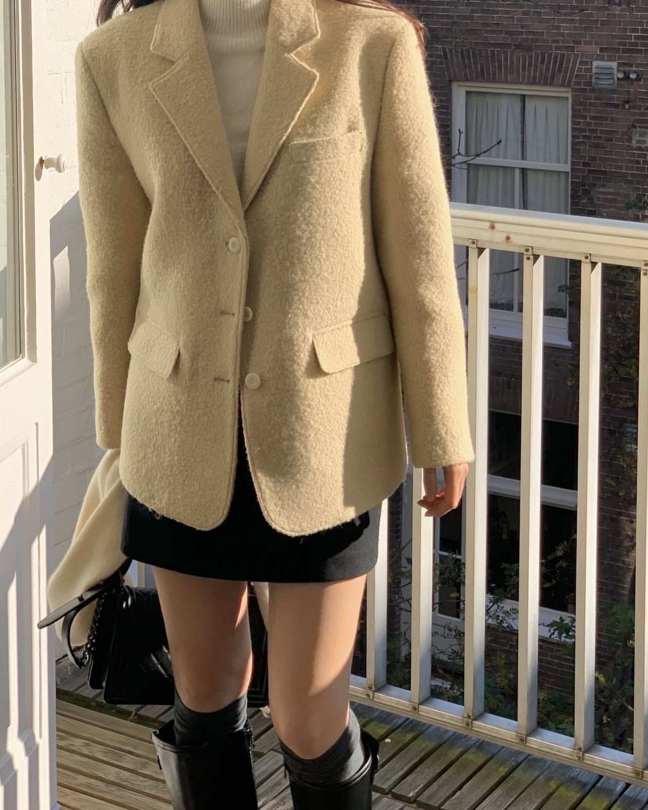 Vondel alpaca boucle blazer