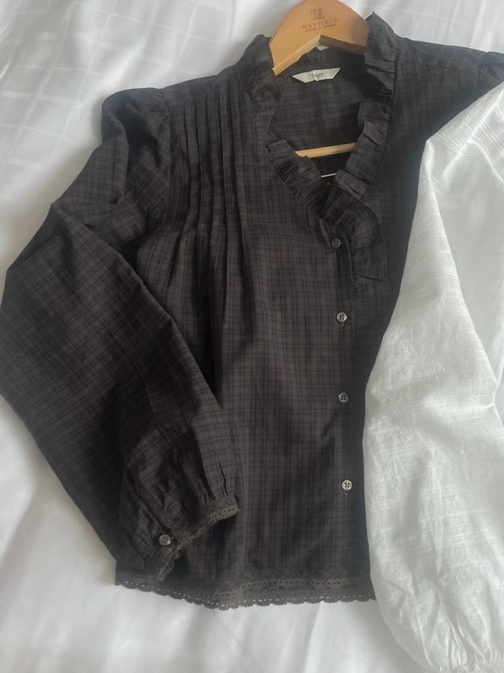 Roa pintuck blouse-2col