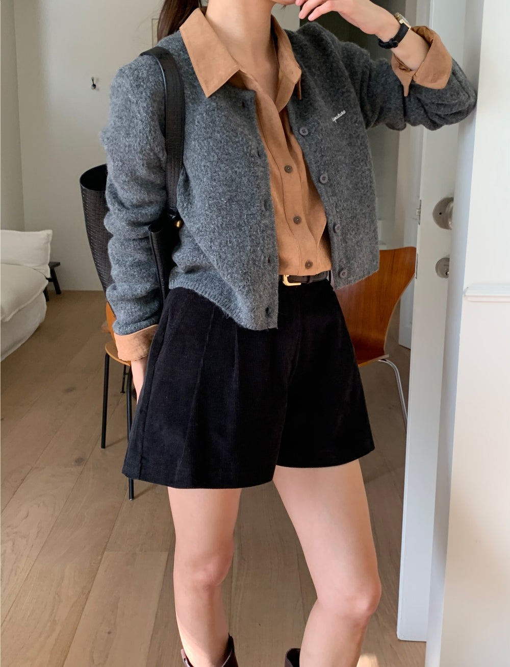 Picaboo corduroy shorts-2col