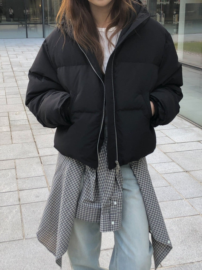 Noa hood duck down padding-3col