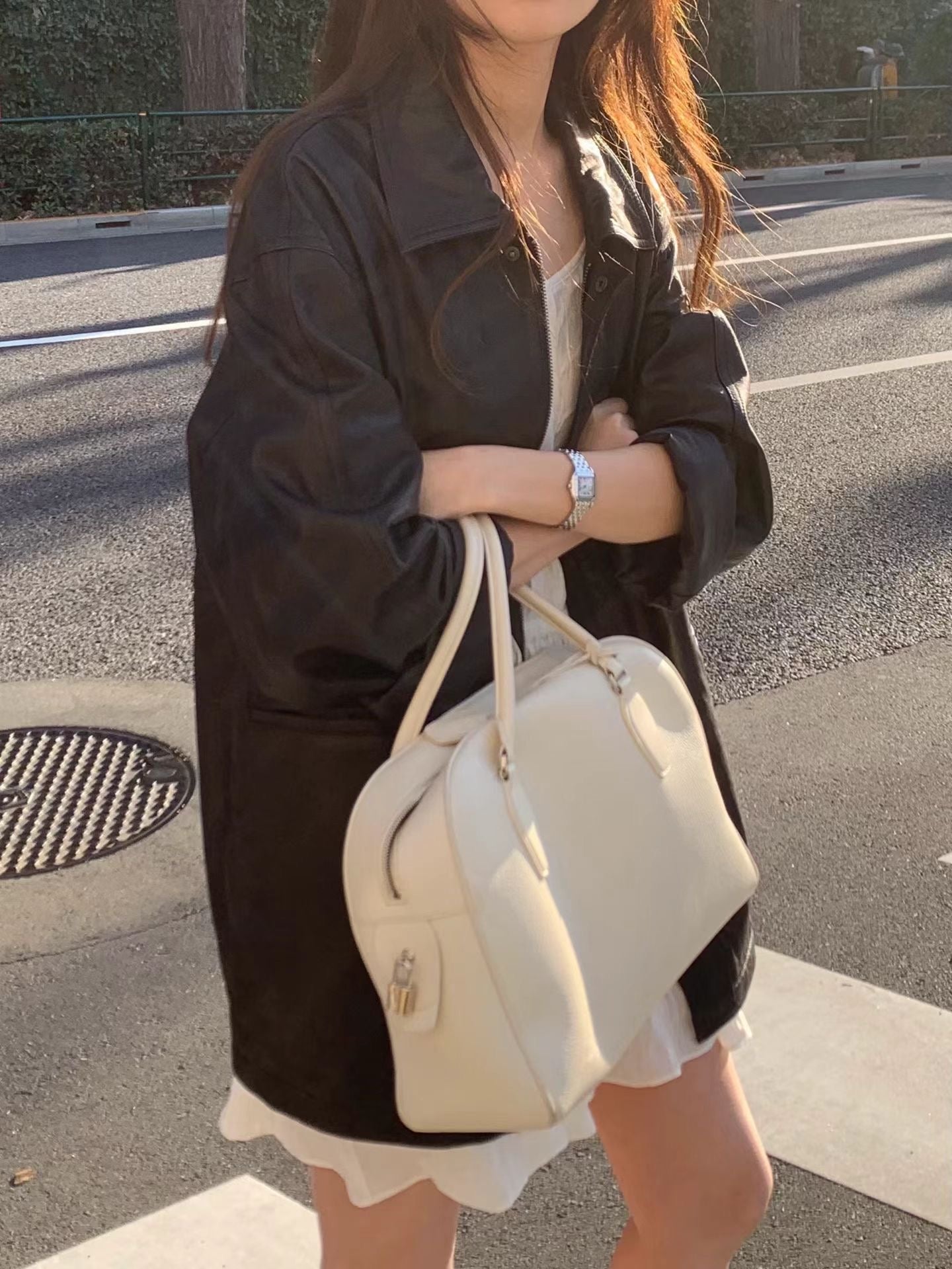 ivory即納 Ounce eilie string onepiece-2col