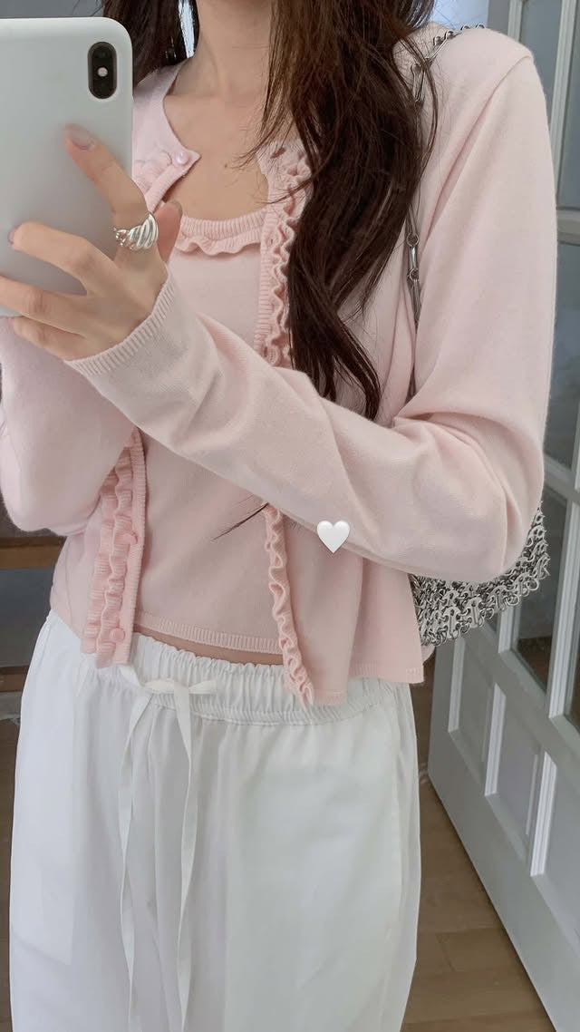 Boni sleeveless&cardigan-3col