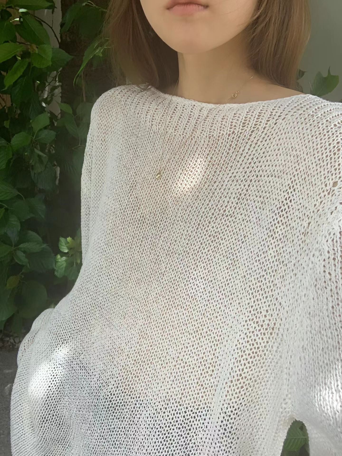 Ounce loose boat neck knit