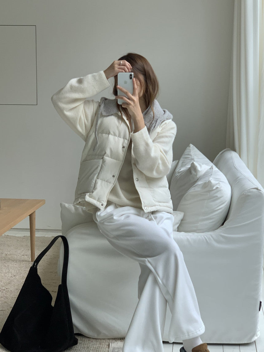 Bloom duckdown vest-3col