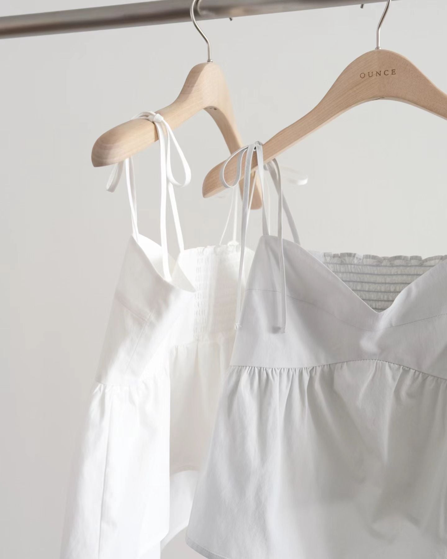 mint即納 Ounce mock ribbon blouse-2col