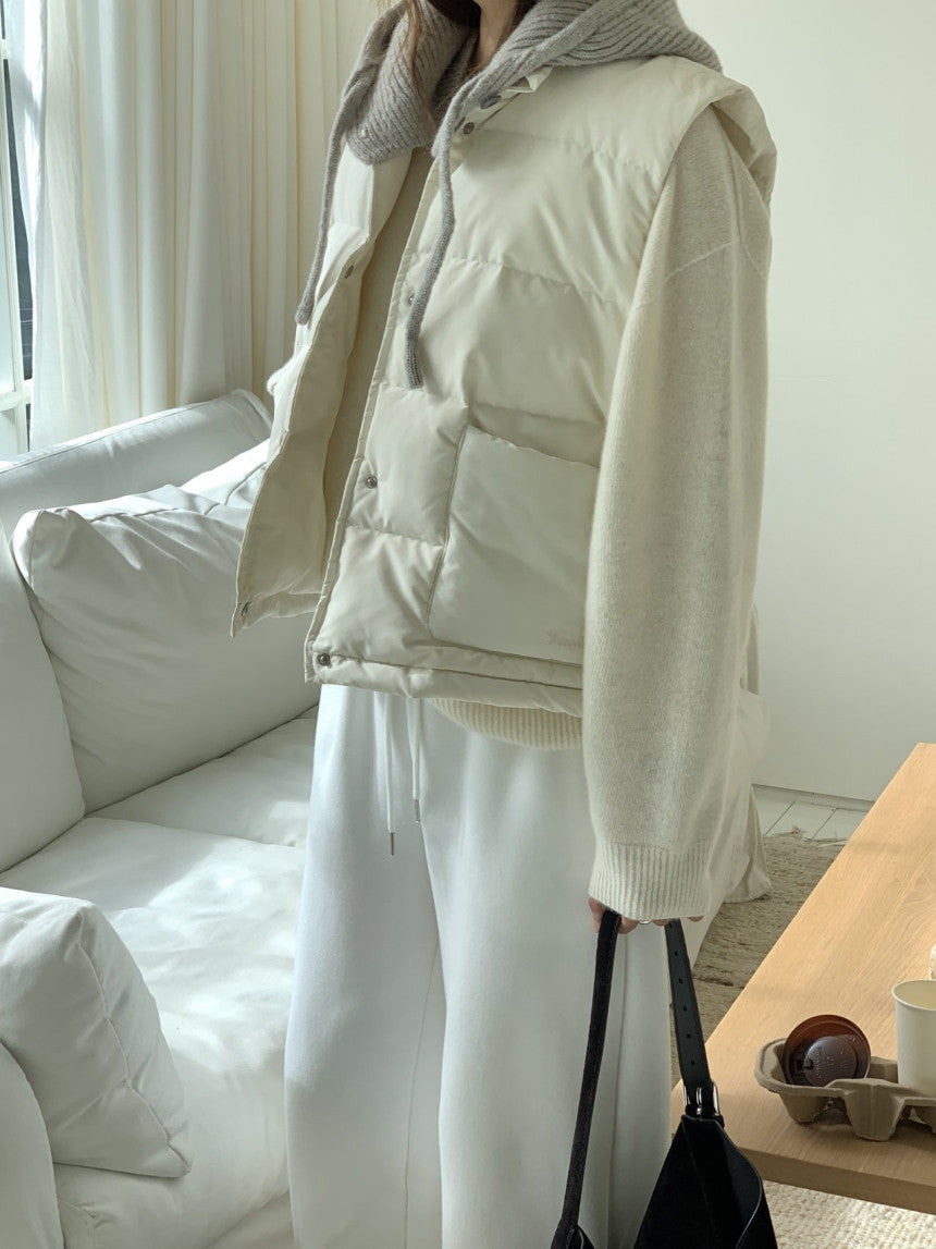 Bloom duckdown vest-3col