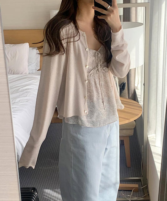 liter twinkle pearl cardigan-3col