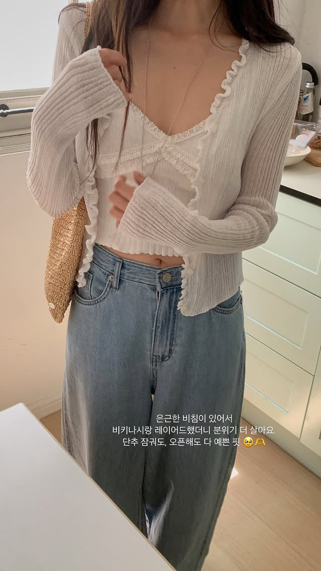 Jane linen cardigan-3col