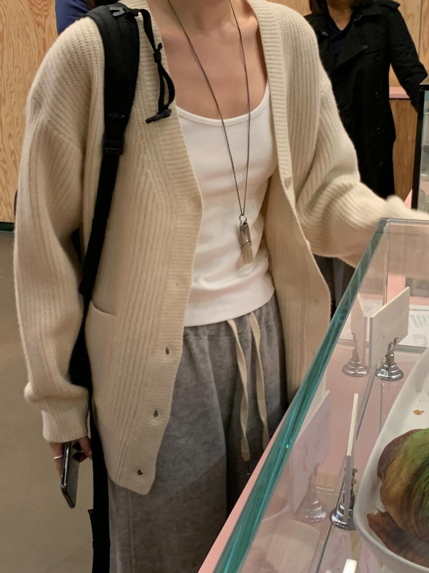 Mue hachi cardigan-4col