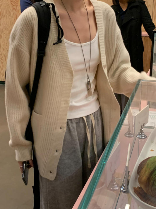 Mue hachi cardigan-4col